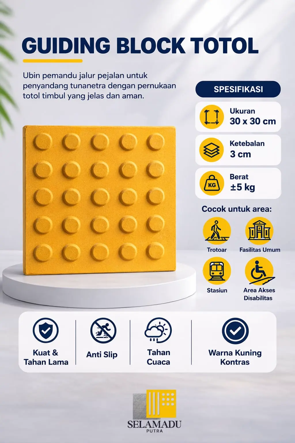 Guiding Block Ubin Totol